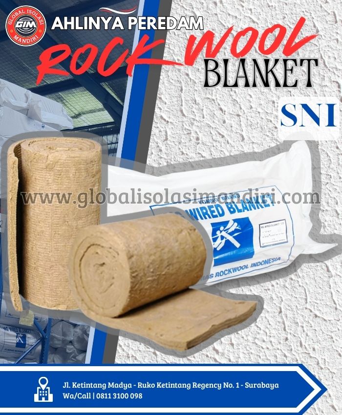 Jual Rockwool Blanket Peredam