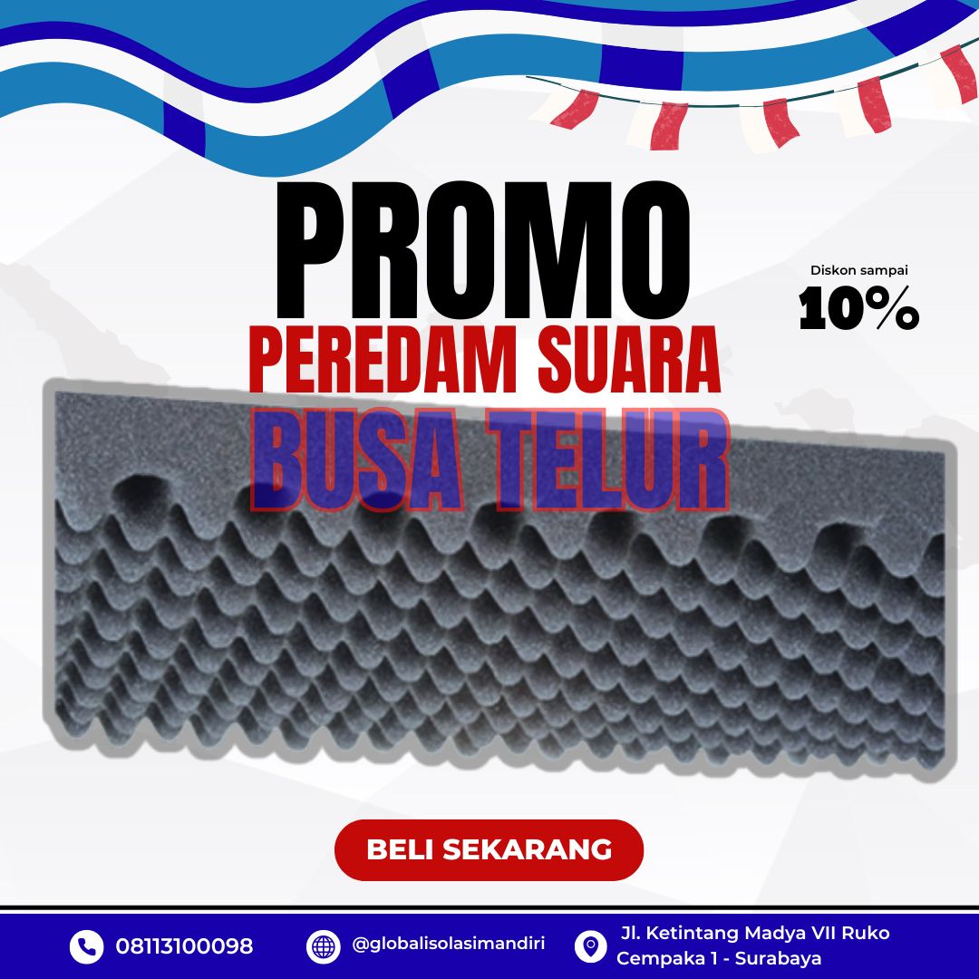 Busa Telur Foam Peredam Suara 200x2CM