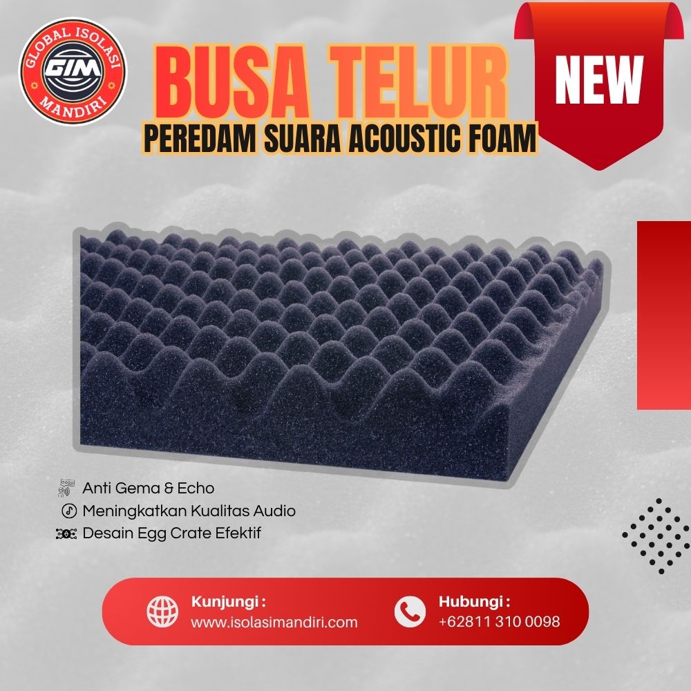 Busa Peredam Suara Motif Telur 2cm