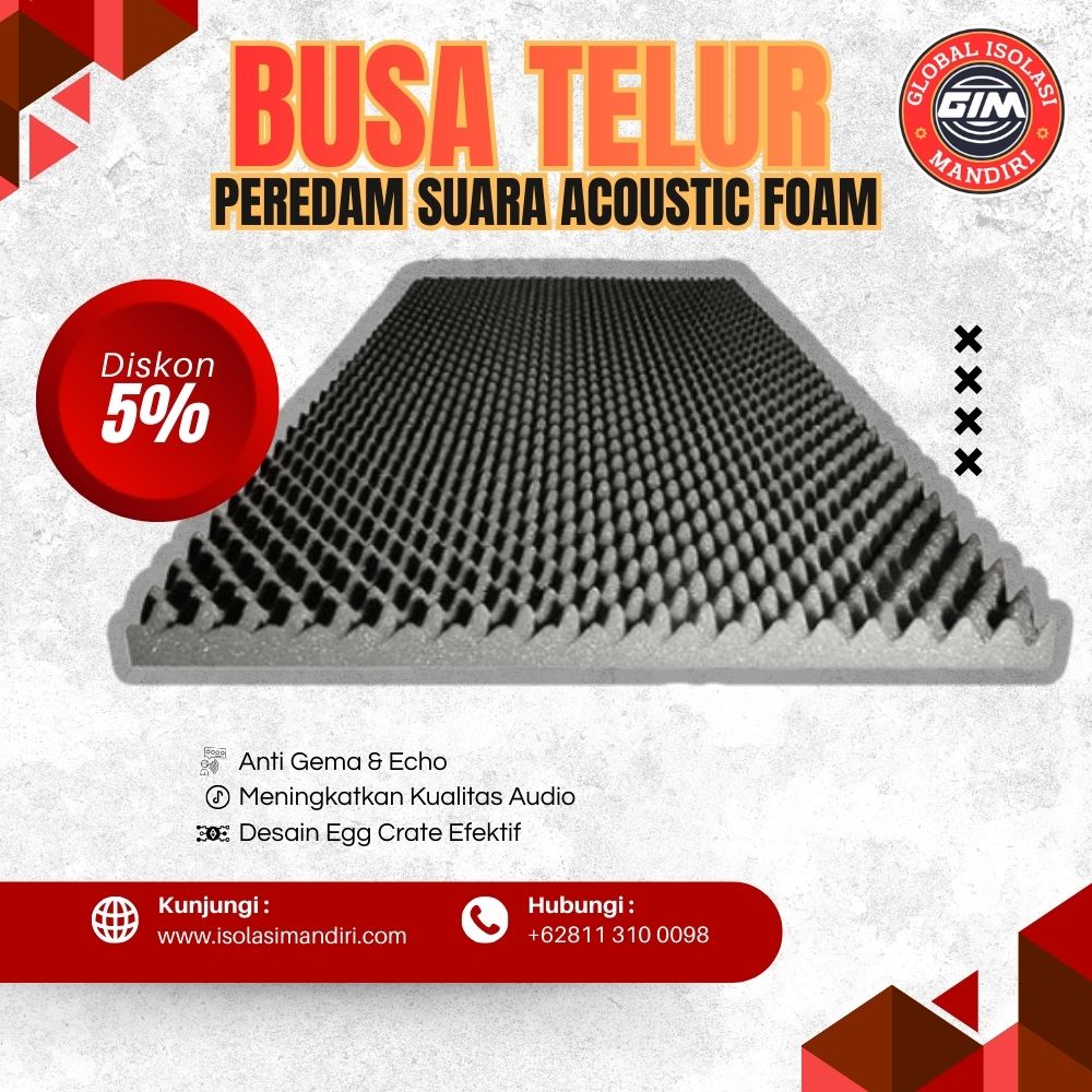 Jual Busa Telur Peredam Suara 2cm
