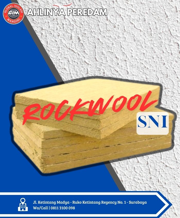 Peredam Suara Rockwool Slab D80